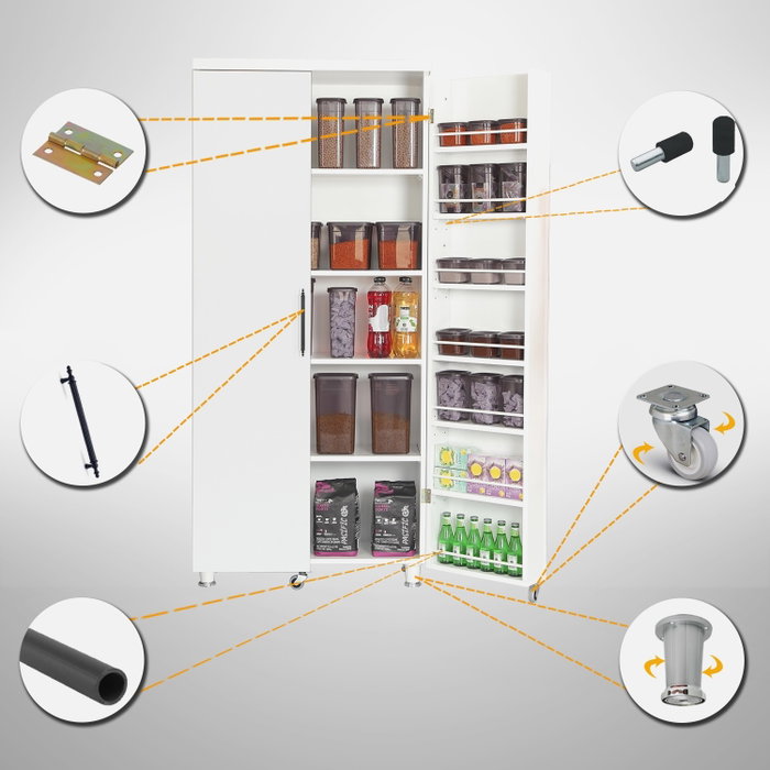 Hanah Home Guzzo Armario Multiusos Blanco
